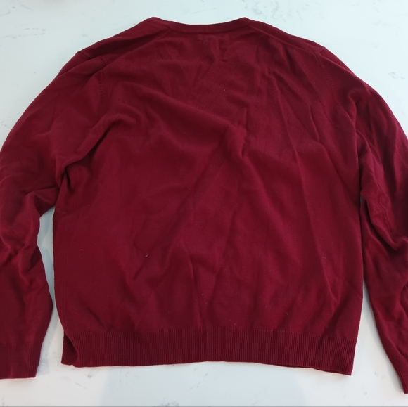 Brooks Bothers merino V-neck sweater L - Picture 3 of 3